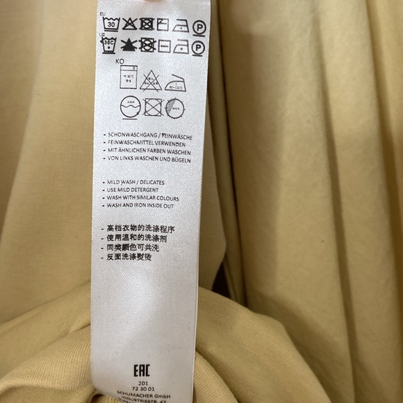 DOROTHEE SCHMACHER OMBRE COLOR BLOCK PUFF SLEEVE TOP, size 5 (XL) - Picture 8 of 10